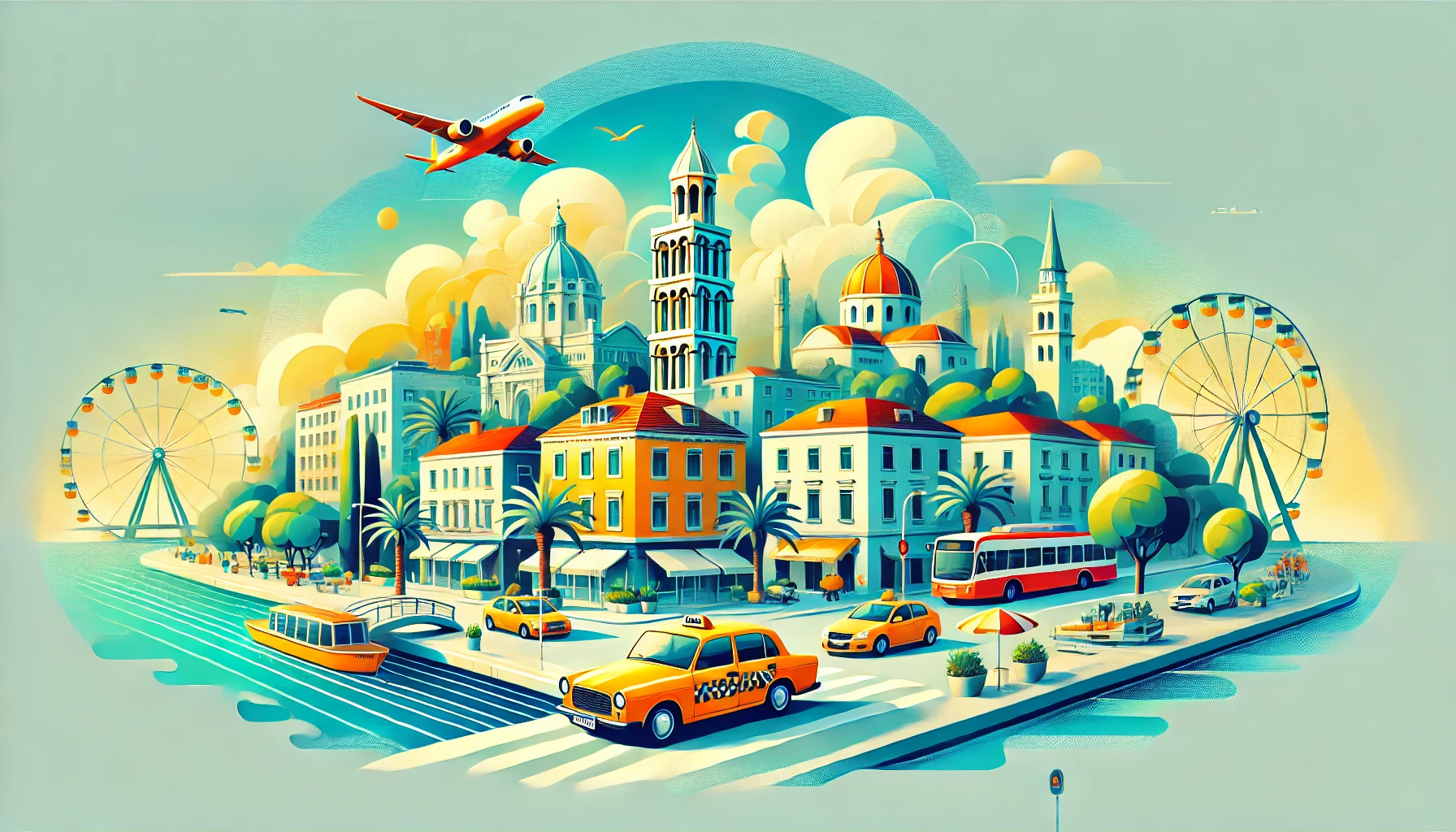 DALL·E 2024 07 12 22.05.19 A Vibrant And Welcoming Background Image For A Website Announcement. The Image Should Include A Cityscape Of Split, Croatia With A Focus On The Coasta